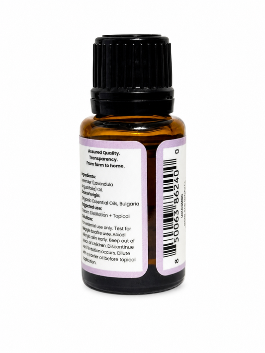 Aro Haven Lavender Bulgaria Essential Oil 0.5 fl oz (15 mL) – 100% Pure Lavandula Angustifolia Oil – GC/MS Tested, Aromatherapy Diffuser Oil, Floral Relaxing Aroma, Premium Bulgarian Essential Oil