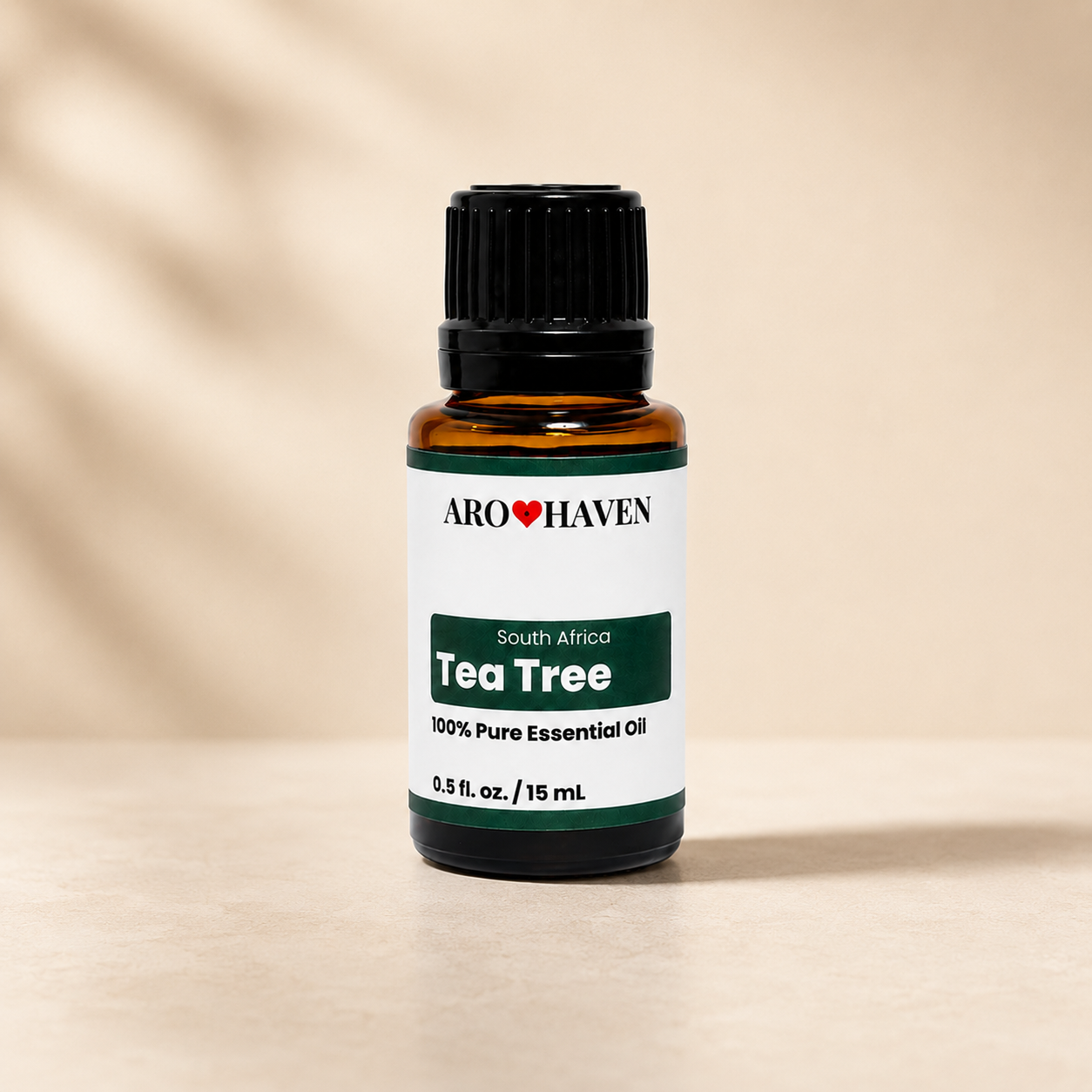 Aro Haven Tea Tree South Africa Essential Oil 0.5 fl oz (15 mL) – 100% Pure Melaleuca Alternifolia Oil – GC/MS Tested, High Terpinen-4-ol Content, Aromatherapy Diffuser Oil, Premium Essential Oil
